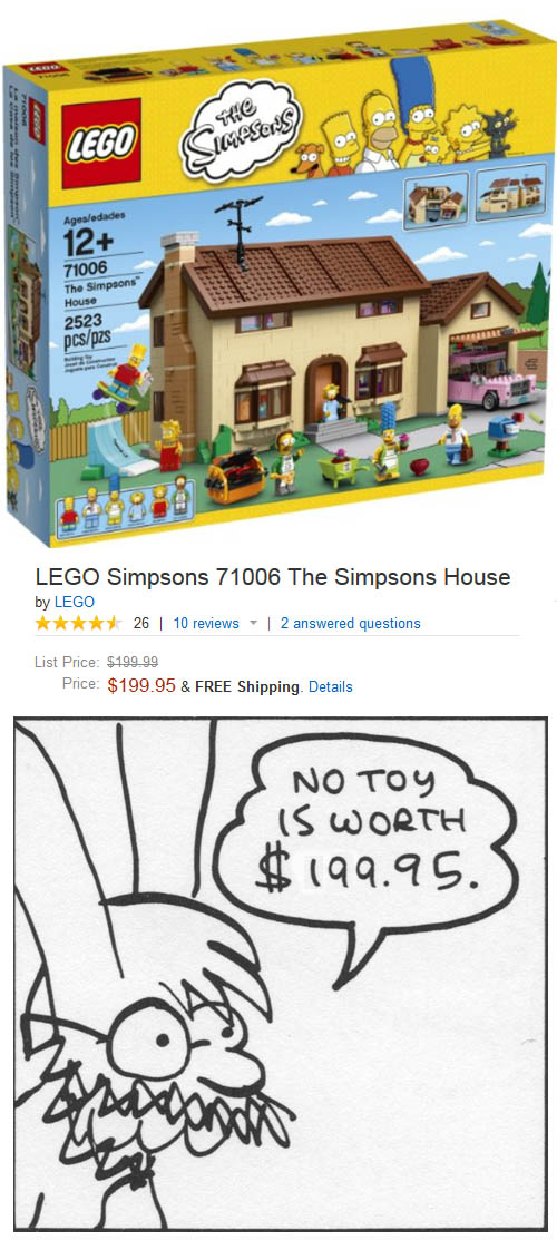 Simpsons lego smyths best sale
